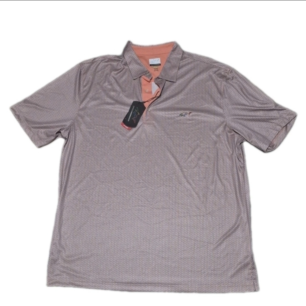 Greg Norman Golf Polo Shirt Men's Play Dry Performance CRQT Size XL